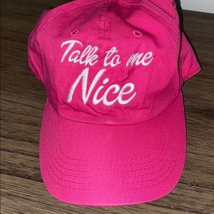 Talk to me nice hat